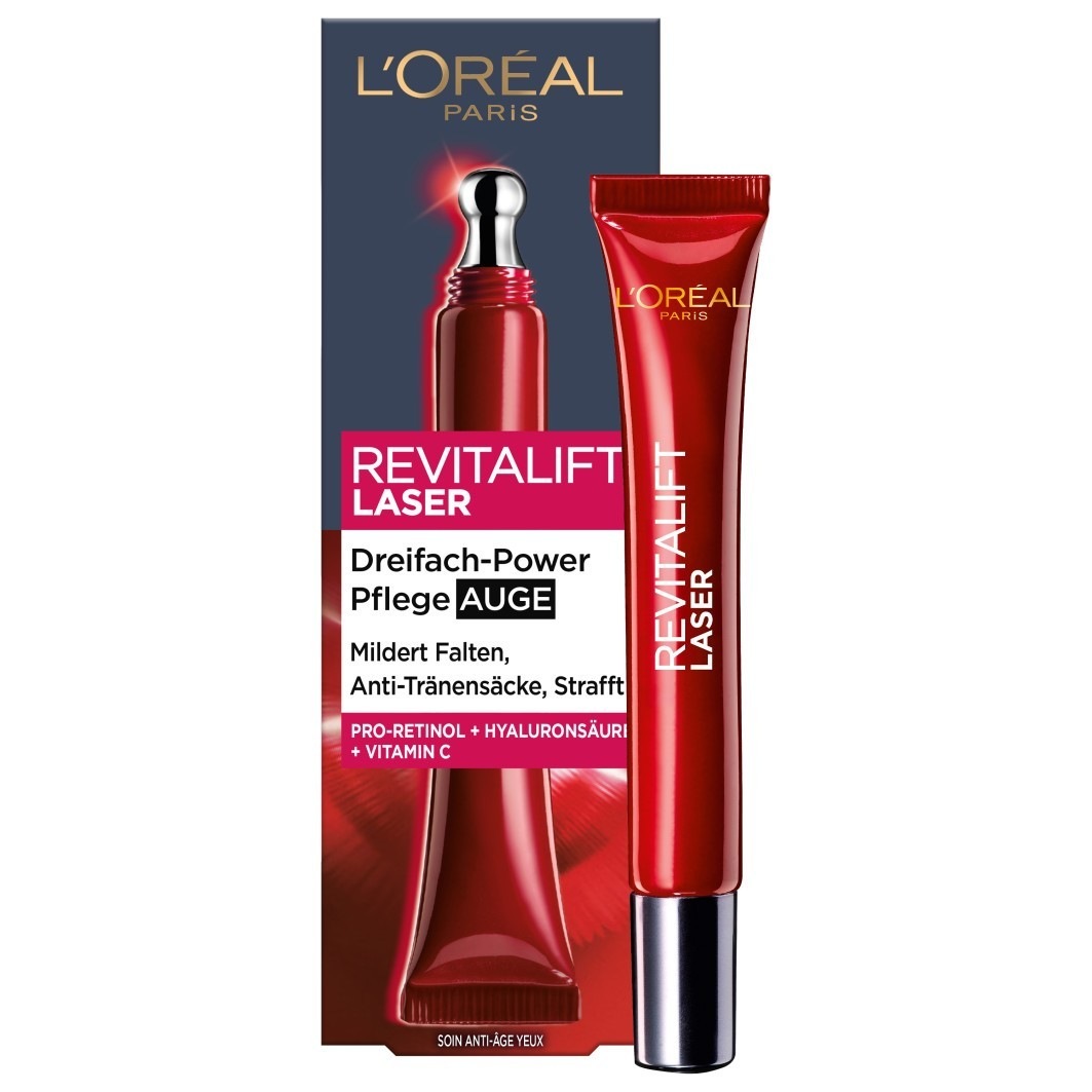 Крем для лица revitalift laser x3 augenpflege Loreal Paris, объем 15 мл
Крем для лица revitalift laser x3 augenpflege Loreal Paris, объем 15 мл