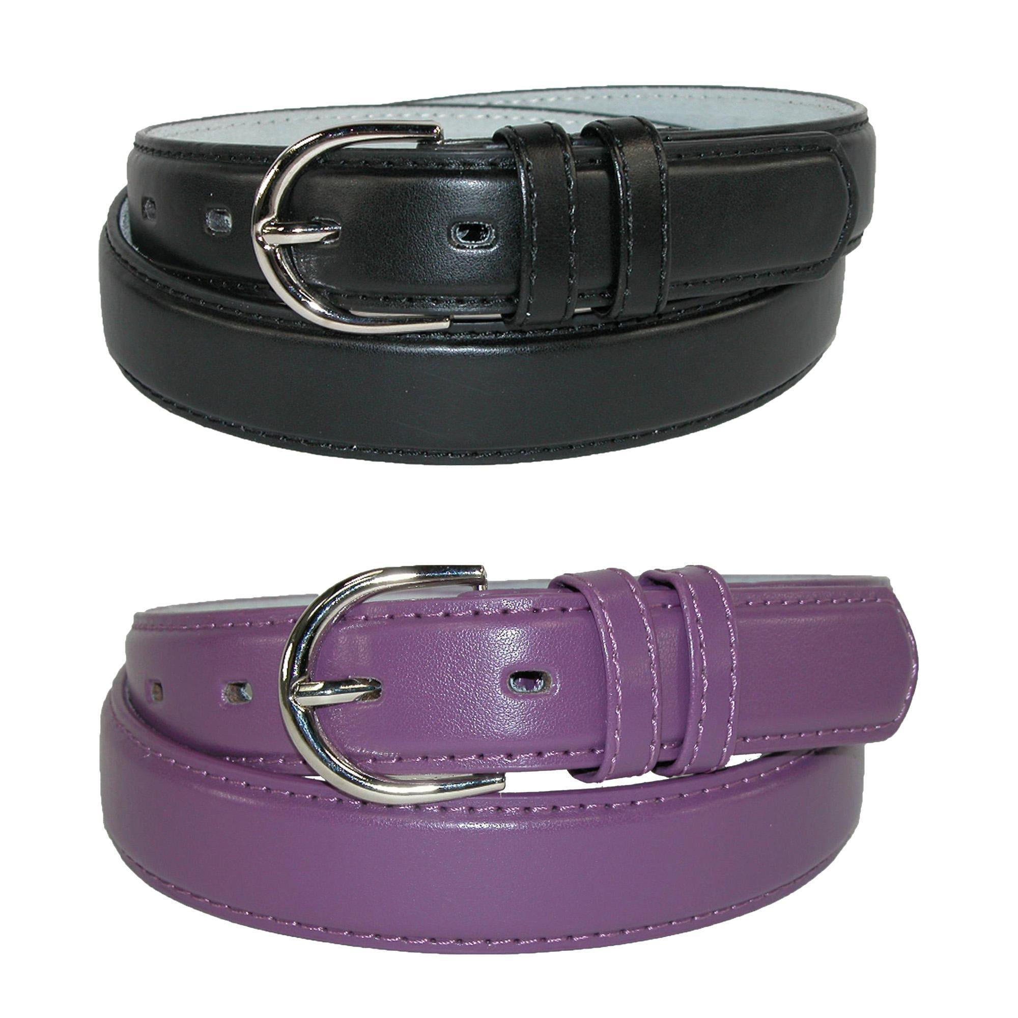 Женский кожаный ремень для платья 1 1/8 дюйма (набор из 2 цветов) CTM, черный/фиолетовый
Женский кожаный ремень для платья 1 1/8 дюйма (набор из 2 цветов) CTM, черный/фиолетовый