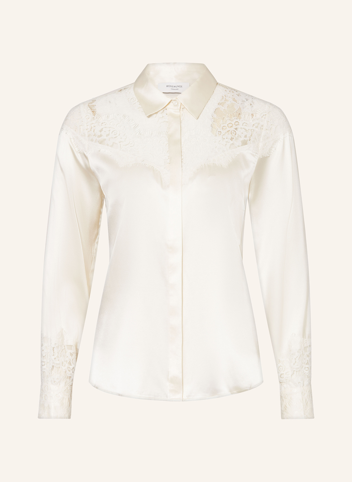 Блузка цвета нефрита с ажурным кружевом Rosemunde, экрю
Блузка цвета нефрита с ажурным кружевом Rosemunde, экрю