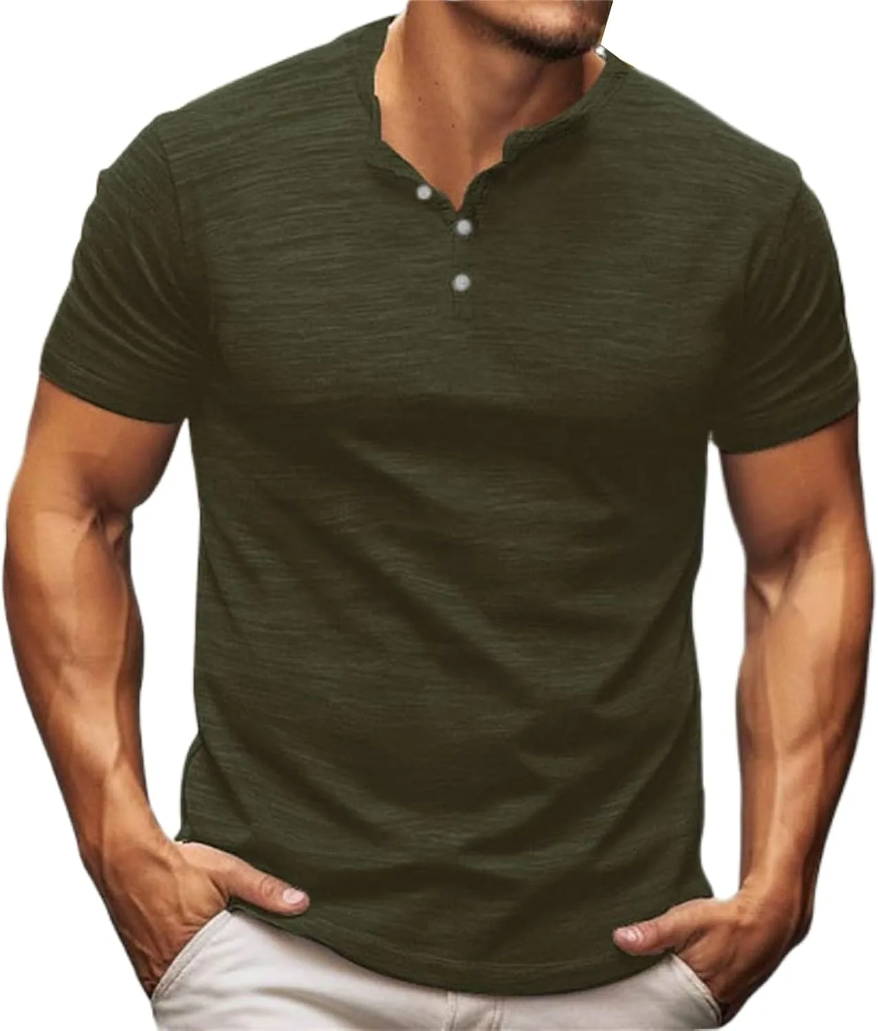 Мужская футболка-поло Henley с коротким рукавом, Slim Fit, летняя RSZGSWS
Мужская футболка-поло Henley с коротким рукавом, Slim Fit, летняя RSZGSWS