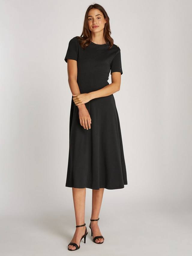 Хлопковое платье миди Tommy Hilfiger, черный
Хлопковое платье миди Tommy Hilfiger, черный