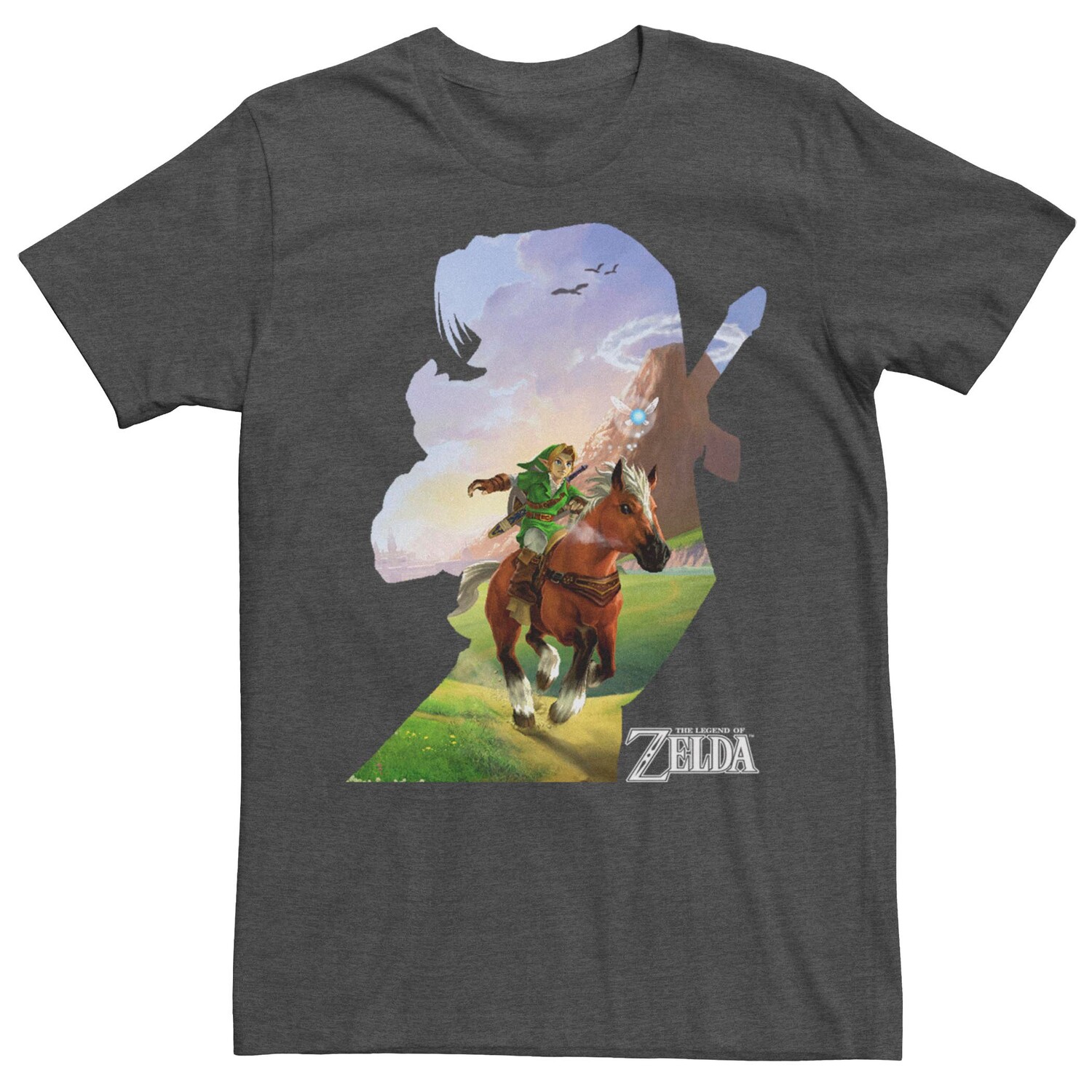 Мужская футболка с силуэтом Nintendo Legend Of Zelda Link с короткими рукавами Licensed Character
Мужская футболка с силуэтом Nintendo Legend Of Zelda Link с короткими рукавами Licensed Character