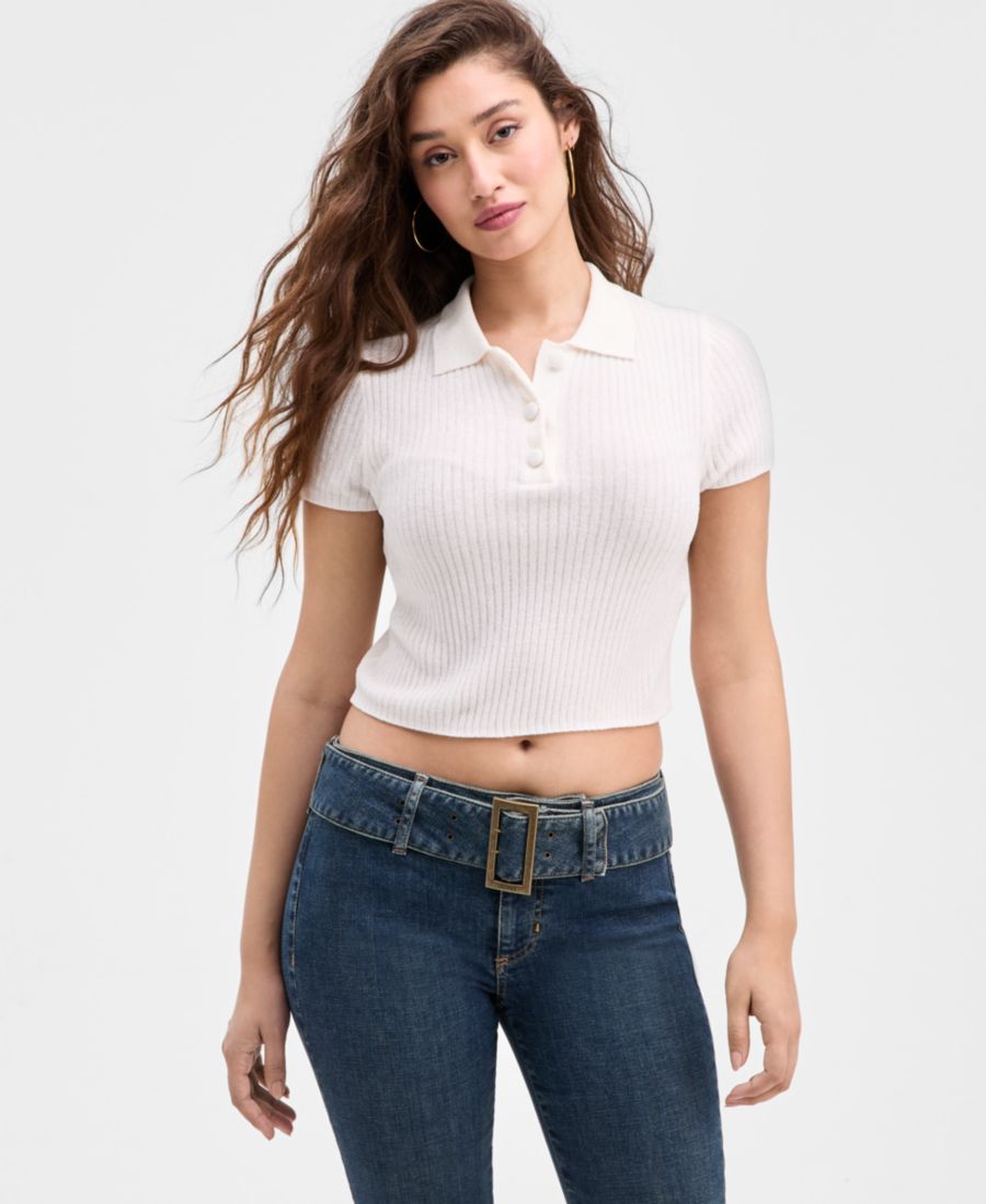 Женский поло-свитер Mona из синели GUESS, Dove White
Женский поло-свитер Mona из синели GUESS, Dove White