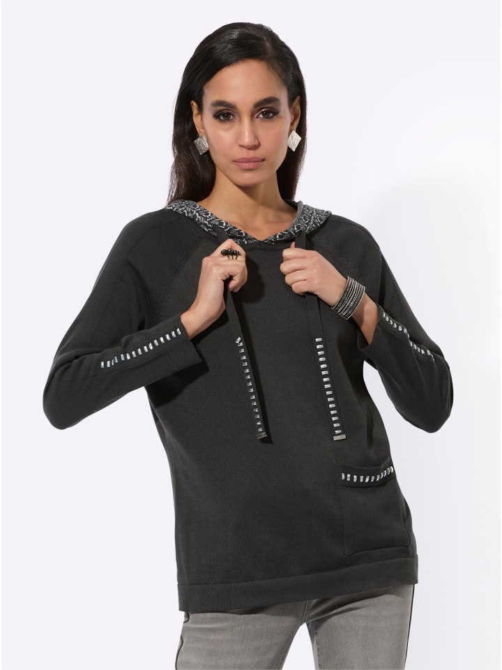 Толстовка с капюшоном в графитово-бежевом цвете creation L
Толстовка с капюшоном в графитово-бежевом цвете creation L