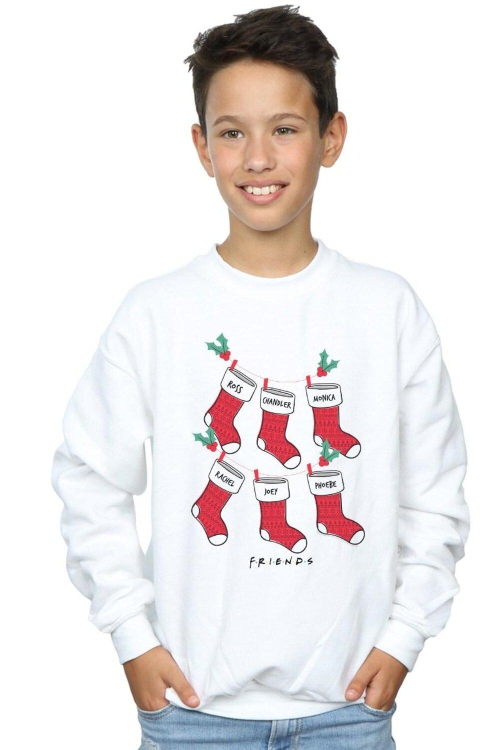 Толстовка с рождественскими чулками Friends, белый
Толстовка с рождественскими чулками Friends, белый