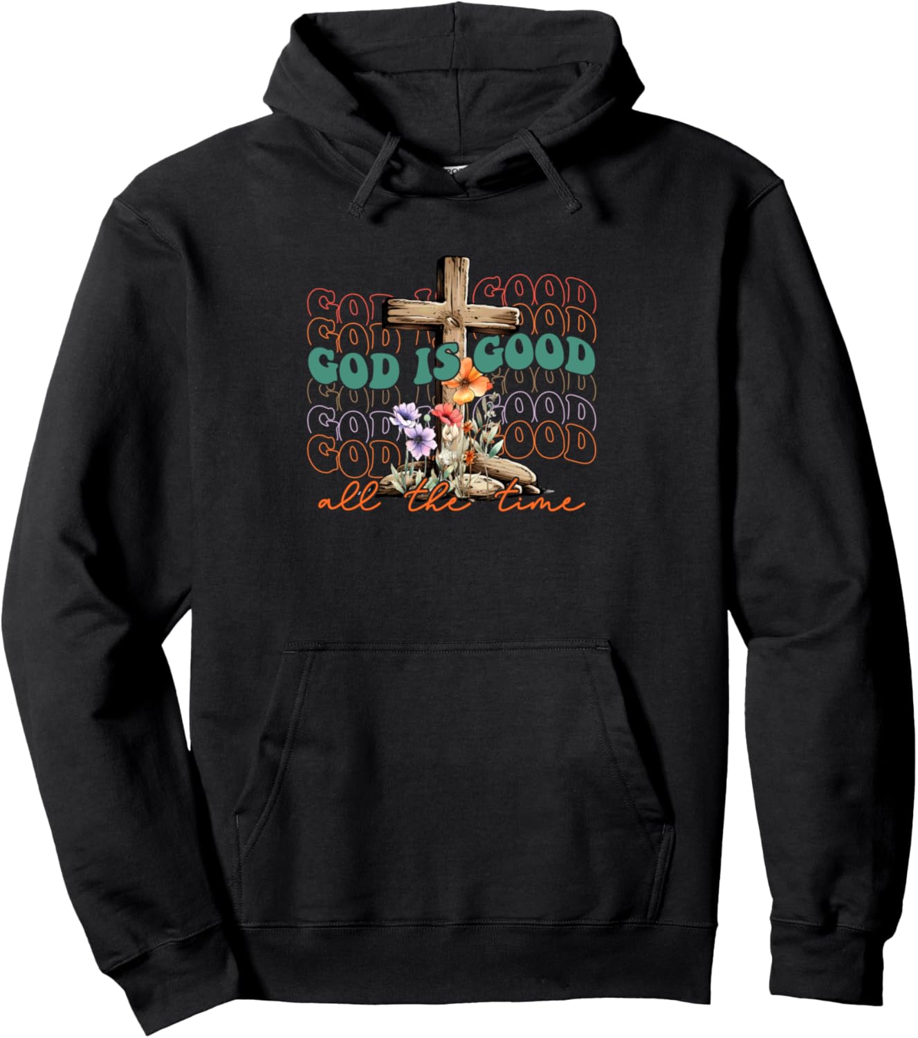 Толстовка с цветочным крестом и надписью «Бог благ всегда» Inspirational Faith Cross Floral Positive Vibes, черный
Толстовка с цветочным крестом и надписью «Бог благ всегда» Inspirational Faith Cross Floral Positive Vibes, черный