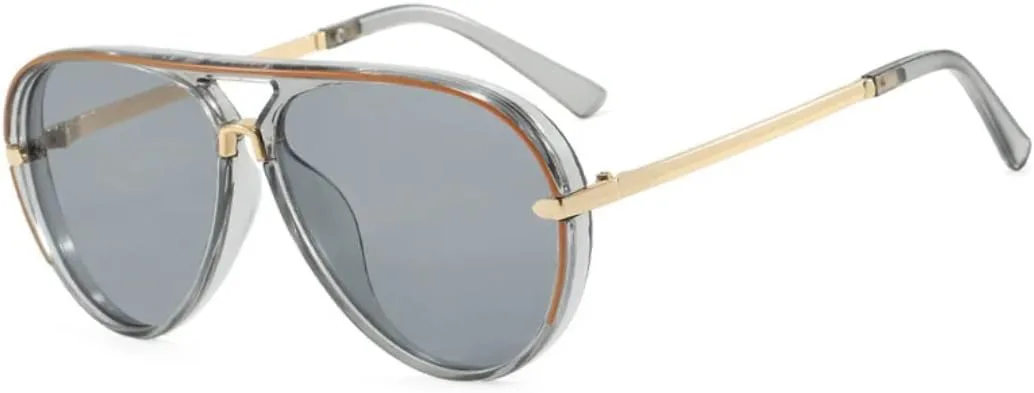 Ретро-солнцезащитные очки с двойным градиентом для женщин, яркие, стильные, повседневные, для мужчин, с защитой от УФ-излучения UV400 UATXTAU, Grey Orange
Ретро-солнцезащитные очки с двойным градиентом для женщин, яркие, стильные, повседневные, для мужчин, с защитой от УФ-излучения UV400 UATXTAU, Grey Orange