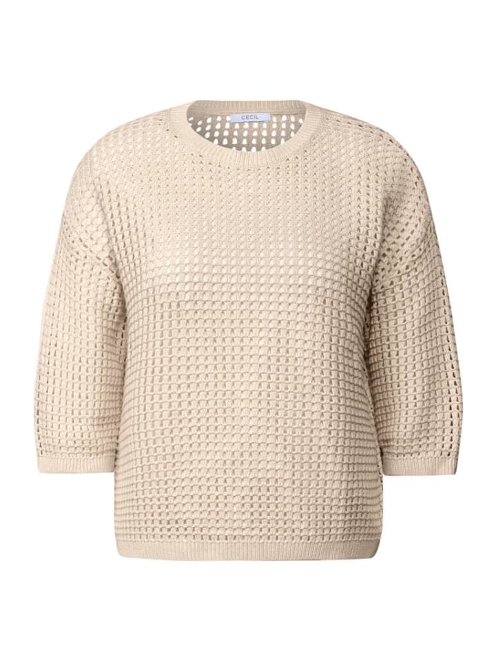 Свитер цвета жемчужно-бежевый меланж Cecil
Свитер цвета жемчужно-бежевый меланж Cecil
