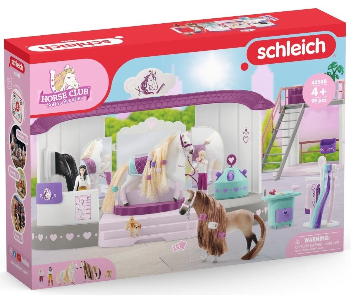 Schleich, статуэтка, Салон красоты Horse, 42588
Schleich, статуэтка, Салон красоты Horse, 42588