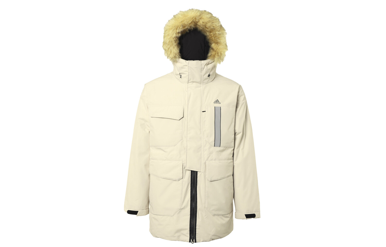 Пуховик мужской белый Adidas, белый 
Пуховик мужской белый Adidas, белый