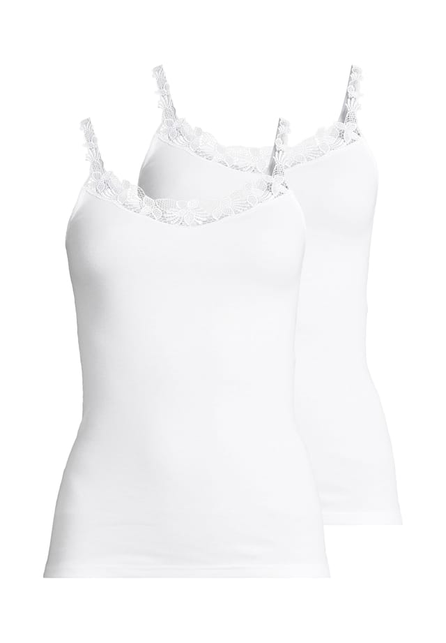 Спагетти топ 2-упаковка nadja Speidel, белый 
Спагетти топ 2-упаковка nadja Speidel, белый