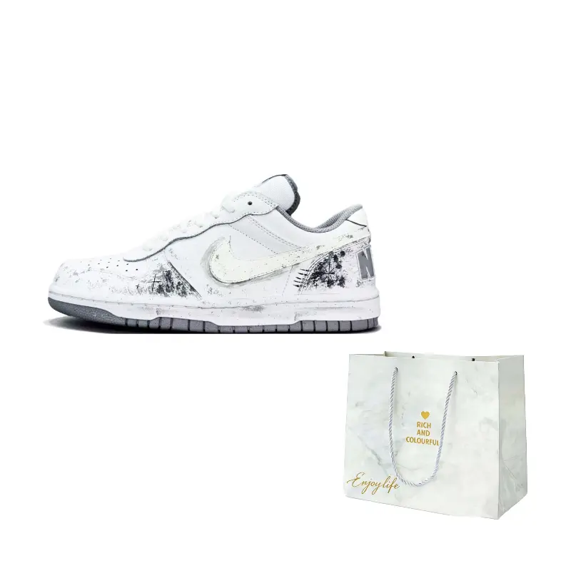 Nike Кроссовки для скейтбординга Big Moon Leather Abrasion Resistant Breathable низкие, унисекс, бело-серые
Nike Кроссовки для скейтбординга Big Moon Leather Abrasion Resistant Breathable низкие, унисекс, бело-серые