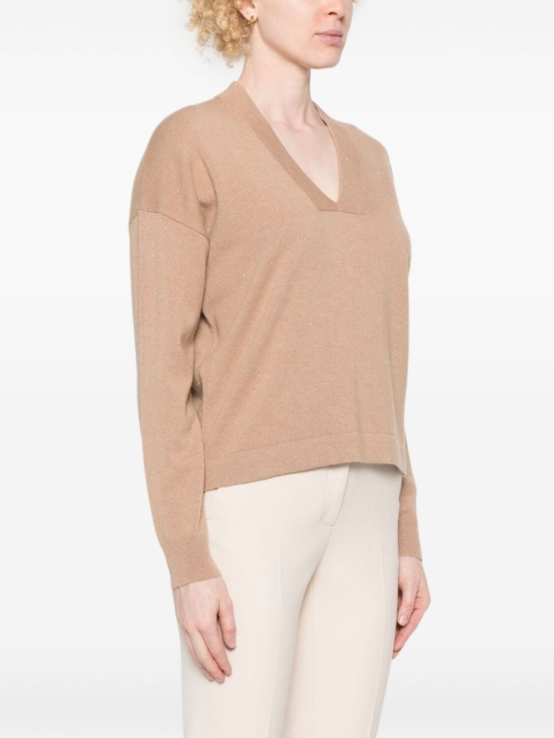 Peserico джемпер с эффектом металлик, коричневый
Peserico джемпер с эффектом металлик, коричневый