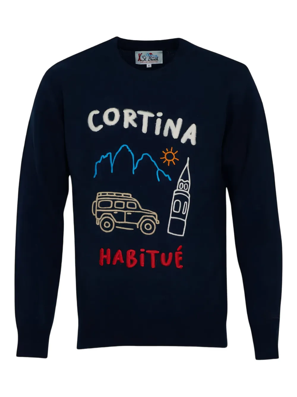 Свитер с принтом и круглым вырезом Mc2 Saint Barth, синий
Свитер с принтом и круглым вырезом Mc2 Saint Barth, синий