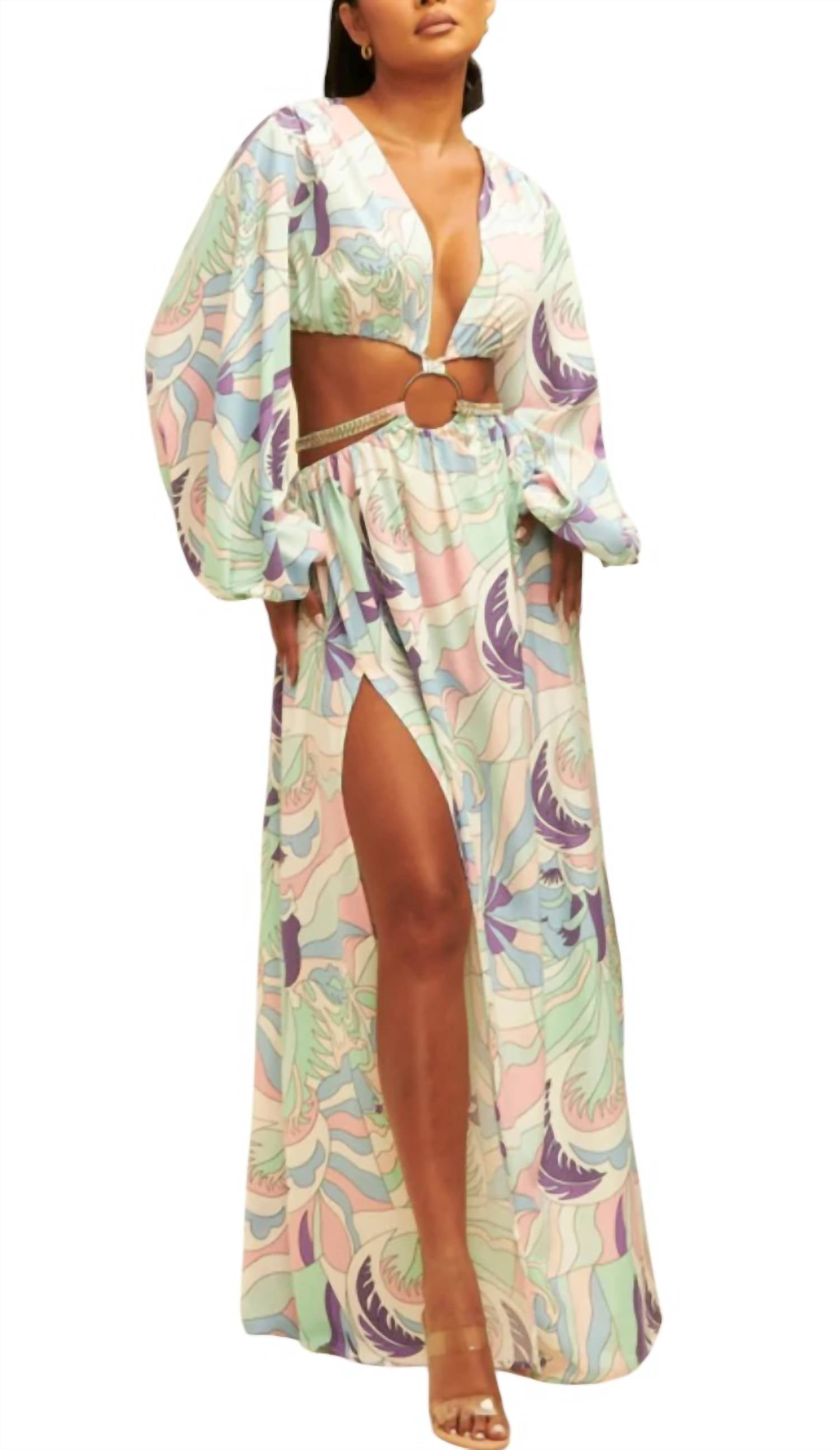 Платье макси с вырезами в светло-фиолетовом цвете Multi LUXXEL
Платье макси с вырезами в светло-фиолетовом цвете Multi LUXXEL