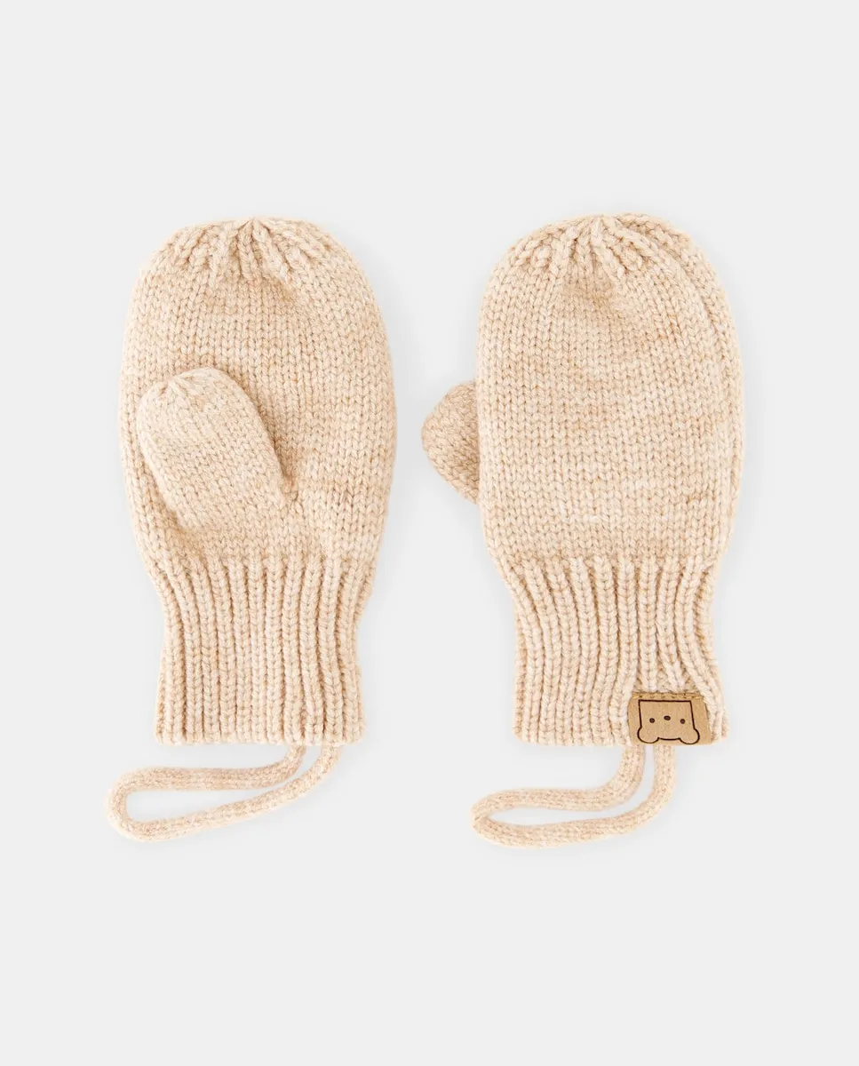 Вязаные детские варежки в рубчик Baby El Corte Inglés, песочный
Вязаные детские варежки в рубчик Baby El Corte Inglés, песочный