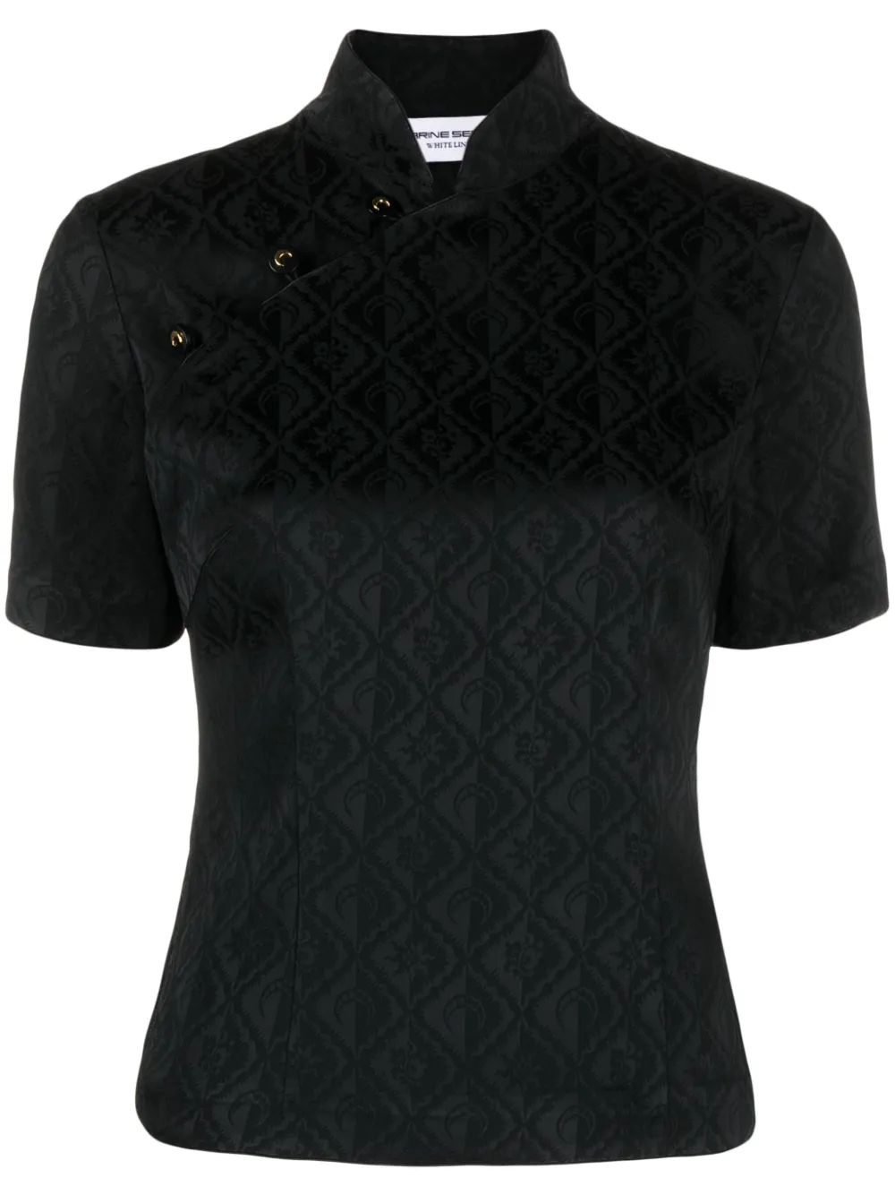 Жаккардовый топ с узором Crescent Moon Marine Serre, черный
Жаккардовый топ с узором Crescent Moon Marine Serre, черный