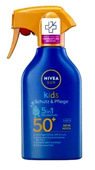 Защитный спрей с высоким фильтром 50+ Nivea, Sun Kids
Защитный спрей с высоким фильтром 50+ Nivea, Sun Kids