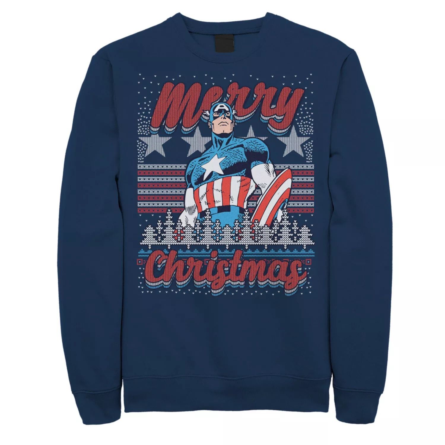Мужской свитер Marvel Capitan America Merry Christmas Ugly Sweater Толстовка Licensed Character 
Мужской свитер Marvel Capitan America Merry Christmas Ugly Sweater Толстовка Licensed Character