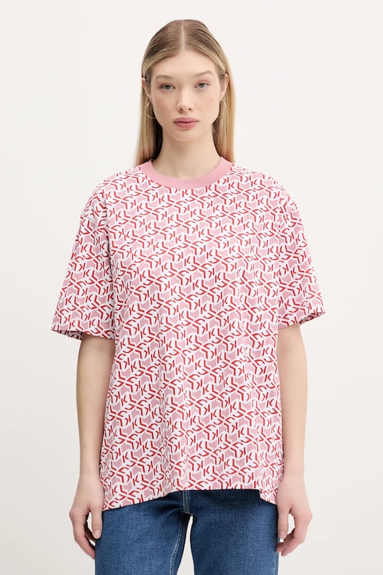 Хлопковая футболка Karl Lagerfeld Jeans, розовый
Хлопковая футболка Karl Lagerfeld Jeans, розовый