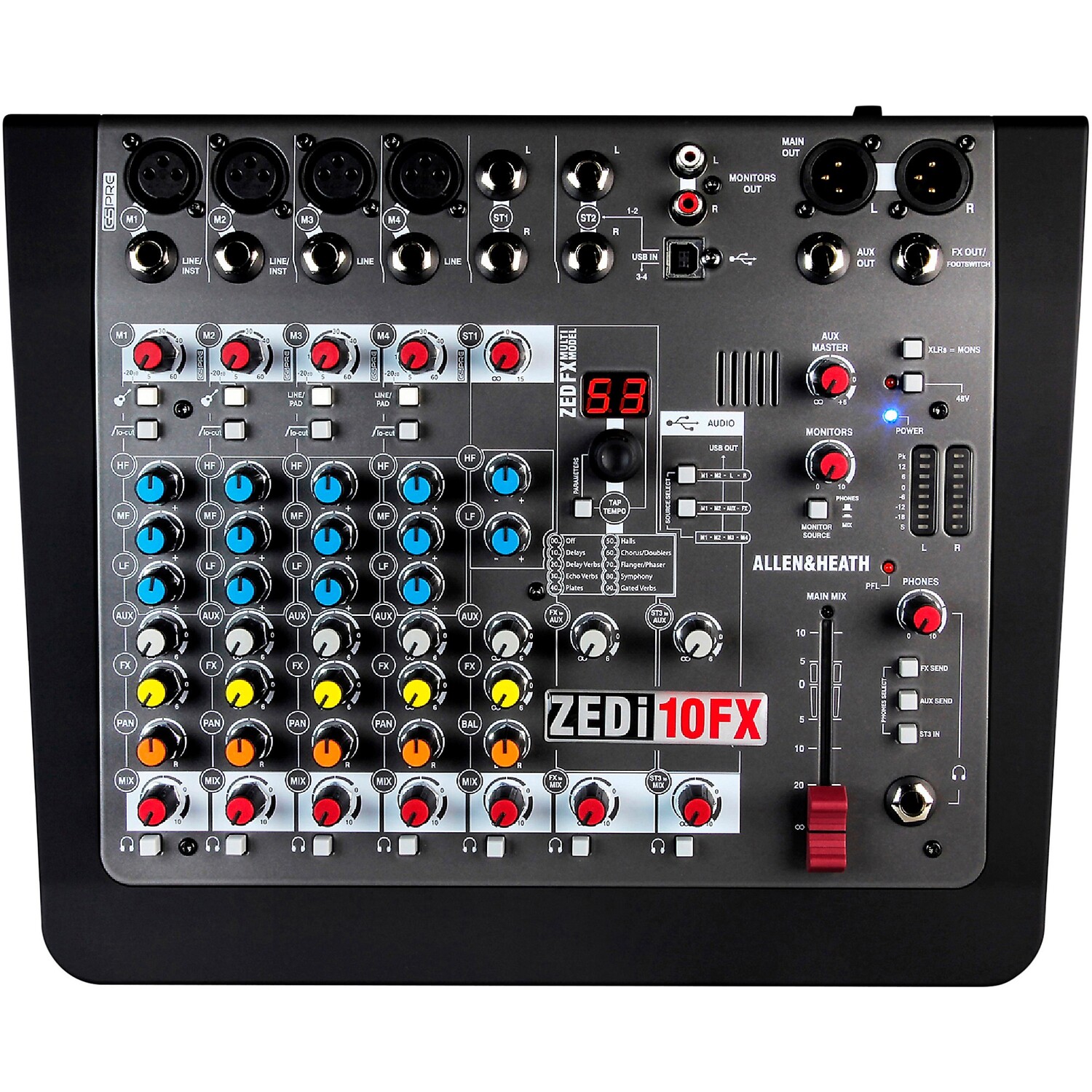 USB-микшер Allen & Heath ZEDi-10FX с эффектами
USB-микшер Allen & Heath ZEDi-10FX с эффектами