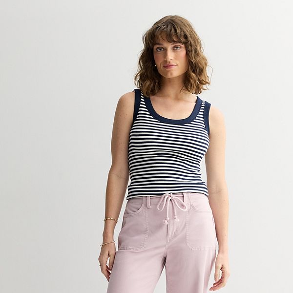 Женский рифленый топ с круглым вырезом Sonoma Goods For Life, Cream Navy Stripe
Женский рифленый топ с круглым вырезом Sonoma Goods For Life, Cream Navy Stripe