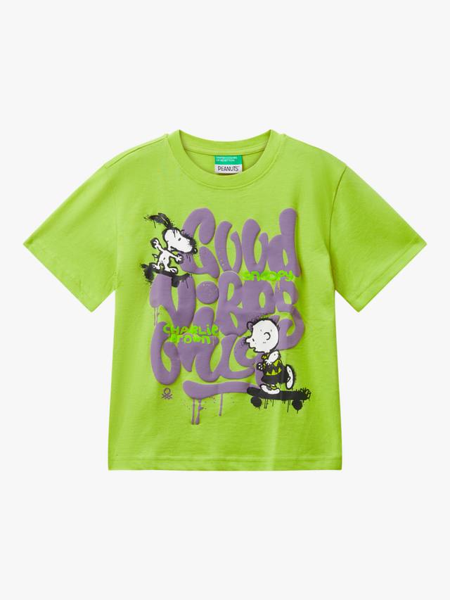 Детская хлопковая футболка с коротким рукавом и принтом Snoopy Benetton, Green
Детская хлопковая футболка с коротким рукавом и принтом Snoopy Benetton, Green