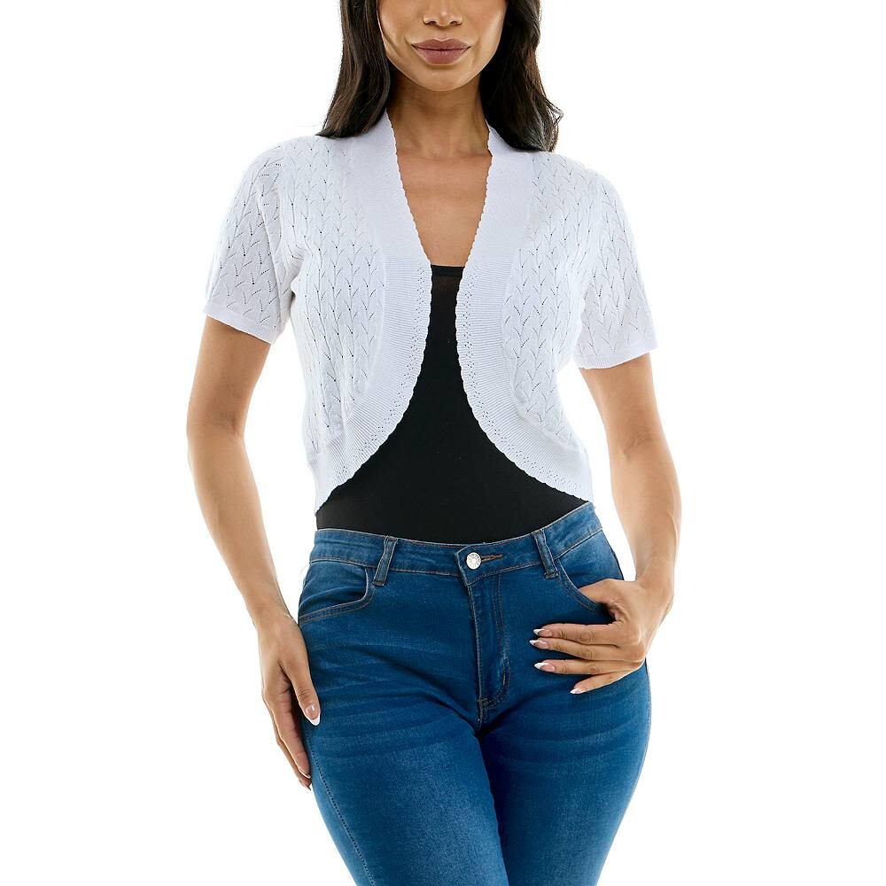 Женский кардиган-болеро с фестонами Nina Leonard, белый
Женский кардиган-болеро с фестонами Nina Leonard, белый