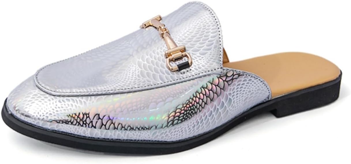 Мужские модные лакированные туфли-мюли без задника из лакированной кожи с пряжкой в виде конской уздечки, с круглым носком и нескользящей подошвой, повседневная обувь для торжественных случаев, свадеб, вечеринок и выпускных вечеров Qwuieoin, сер...
Мужские модные лакированные туфли-мюли без задника из лакированной кожи с пряжкой в виде конской уздечки, с круглым носком и нескользящей подошвой, повседневная обувь для торжественных случаев, свадеб, вечеринок и выпускных вечеров Qwuieoin, сер...