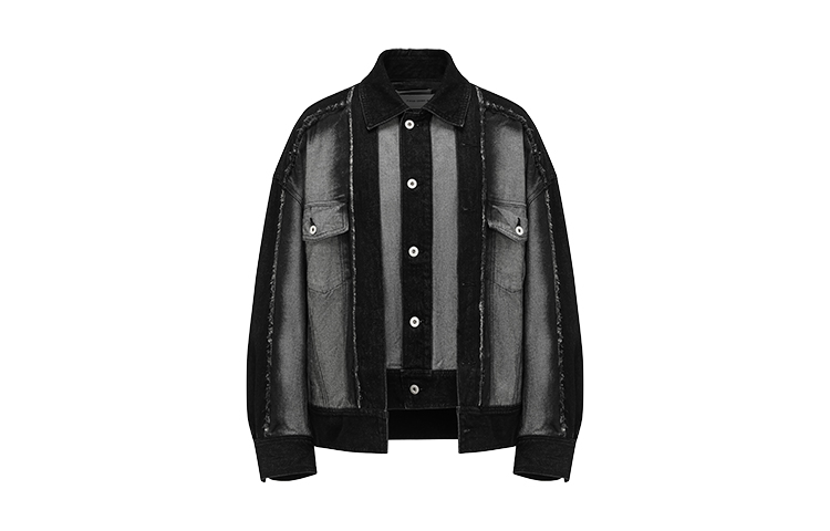 Feng Chen Wang Деконструированная джинсовая куртка, Black
Feng Chen Wang Деконструированная джинсовая куртка, Black