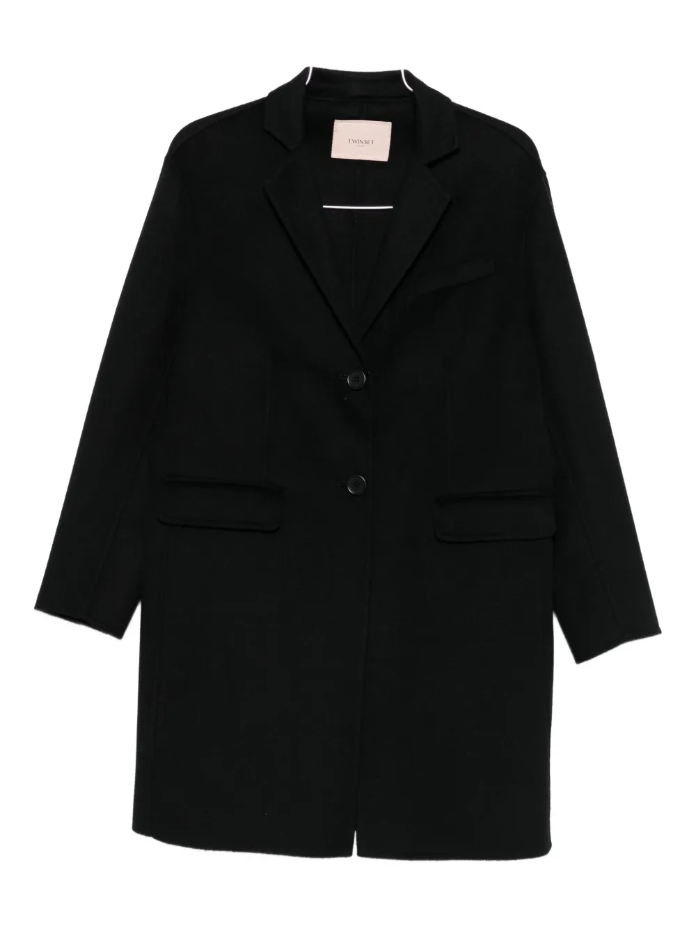 Однобортное пальто TWINSET, черный
Однобортное пальто TWINSET, черный