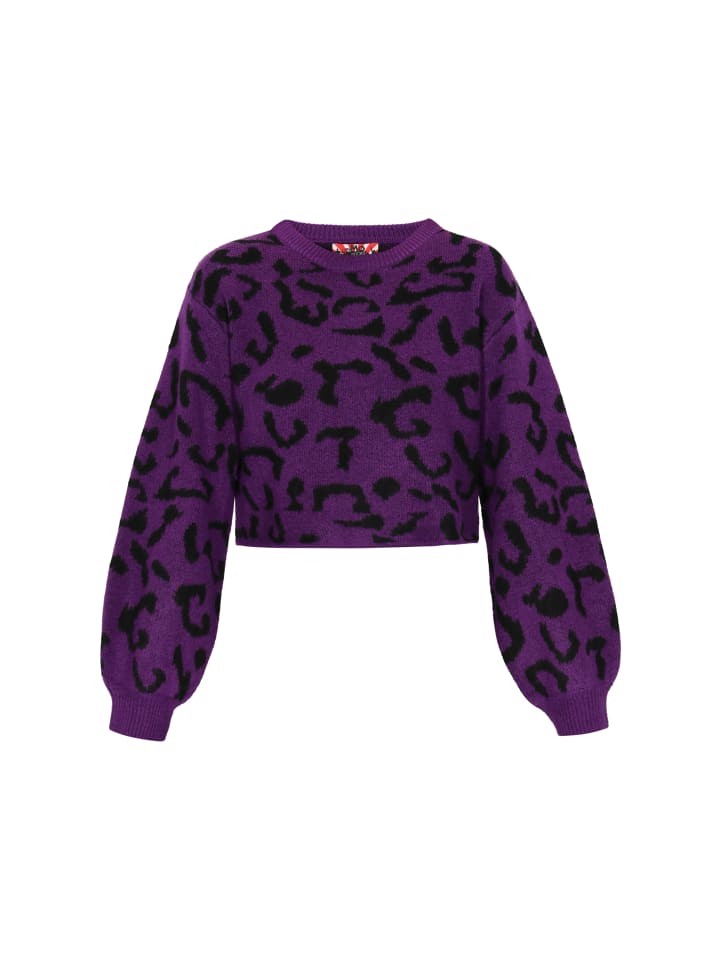 Женский свитер фиолетово-черного цвета myMo ROCKS
Женский свитер фиолетово-черного цвета myMo ROCKS