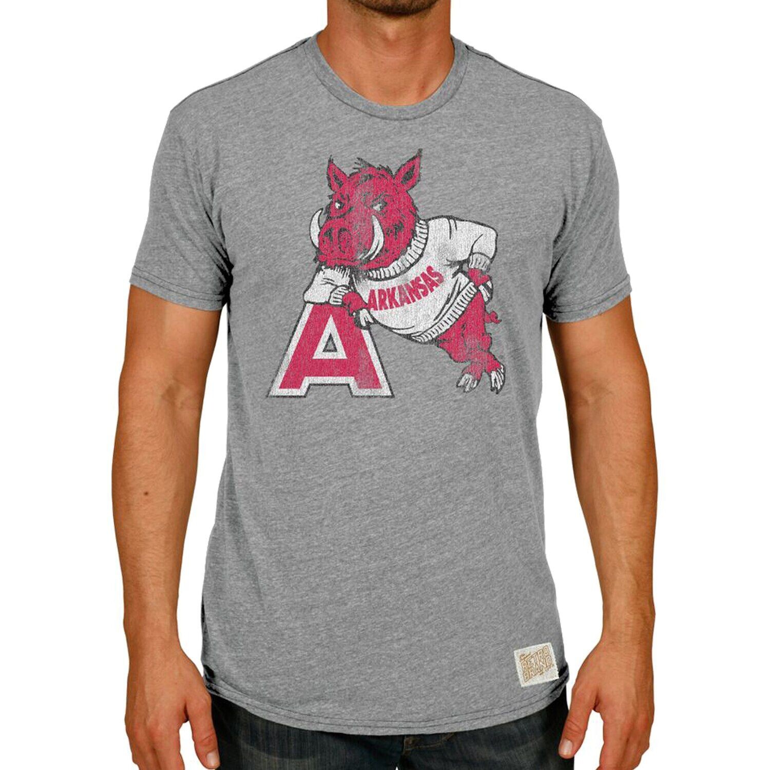 Мужская оригинальная ретро брендовая футболка Heather Grey Arkansas Razorbacks Vintage Hog A Tri-Blend
Мужская оригинальная ретро брендовая футболка Heather Grey Arkansas Razorbacks Vintage Hog A Tri-Blend