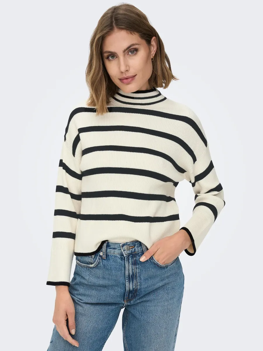 Only свитер с воротником-стойкой "ONLIBI L/S HIGNECK PULLOVER", цвет Whitecap Gray Stripes
Only свитер с воротником-стойкой "ONLIBI L/S HIGNECK PULLOVER", цвет Whitecap Gray Stripes