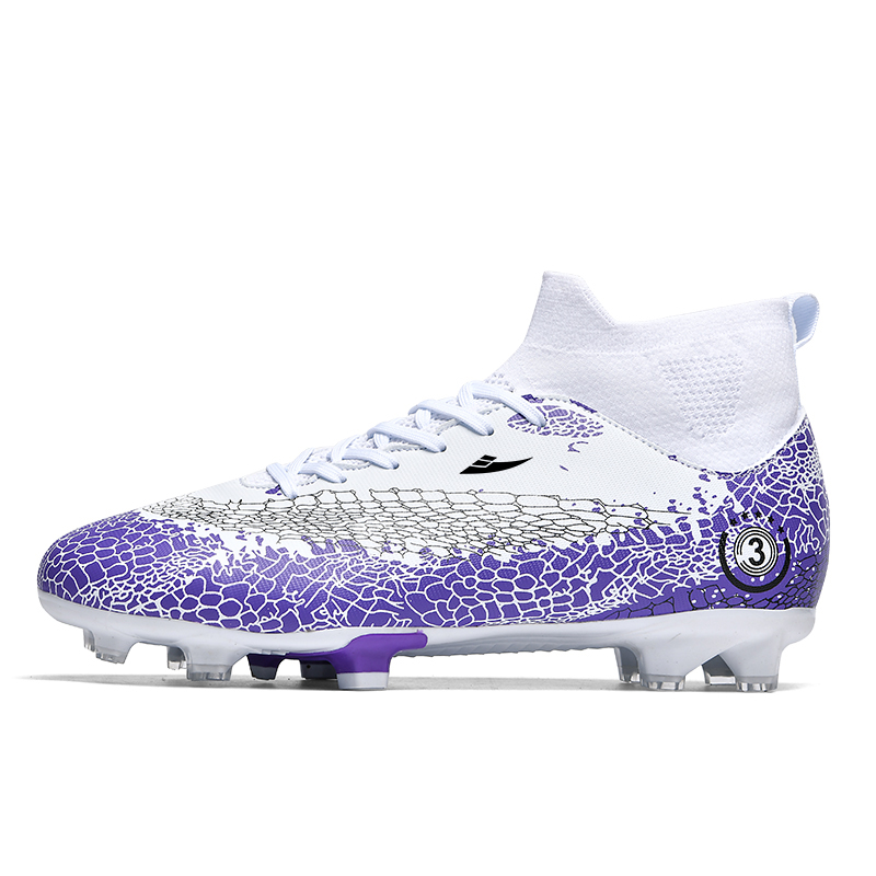 Kuding Унисекс футбольные бутсы высокие White Moon/White Purple/White Black - White Purple с длинными шипами, цвет White Purple Long Stud
Kuding Унисекс футбольные бутсы высокие White Moon/White Purple/White Black - White Purple с длинными шипами, цвет White Purple Long Stud