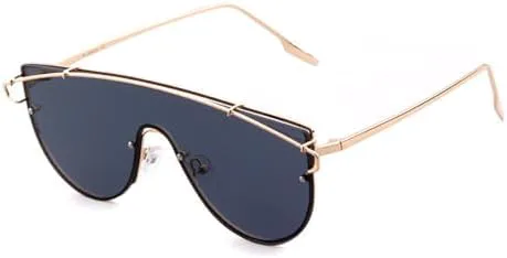 Женские солнцезащитные очки без оправы, желтые линзы, большие женские солнцезащитные очки с защитой от УФ-излучения UV400, стильные женские очки MTZJH, C5
Женские солнцезащитные очки без оправы, желтые линзы, большие женские солнцезащитные очки с защитой от УФ-излучения UV400, стильные женские очки MTZJH, C5