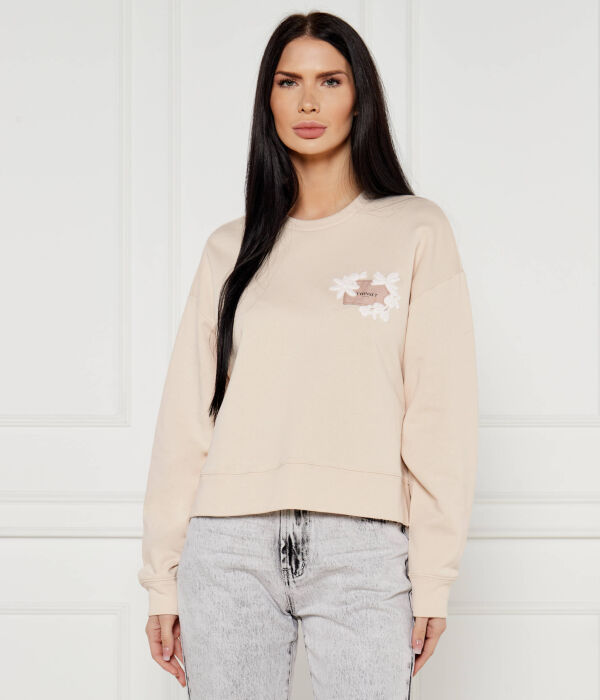 Свитшот женский Twin-Set свободного кроя с нашивкой, бежевый
Свитшот женский Twin-Set свободного кроя с нашивкой, бежевый