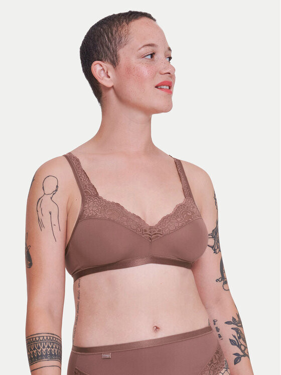 Бюстгальтер без косточек Sloggi, коричневый 
Бюстгальтер без косточек Sloggi, коричневый