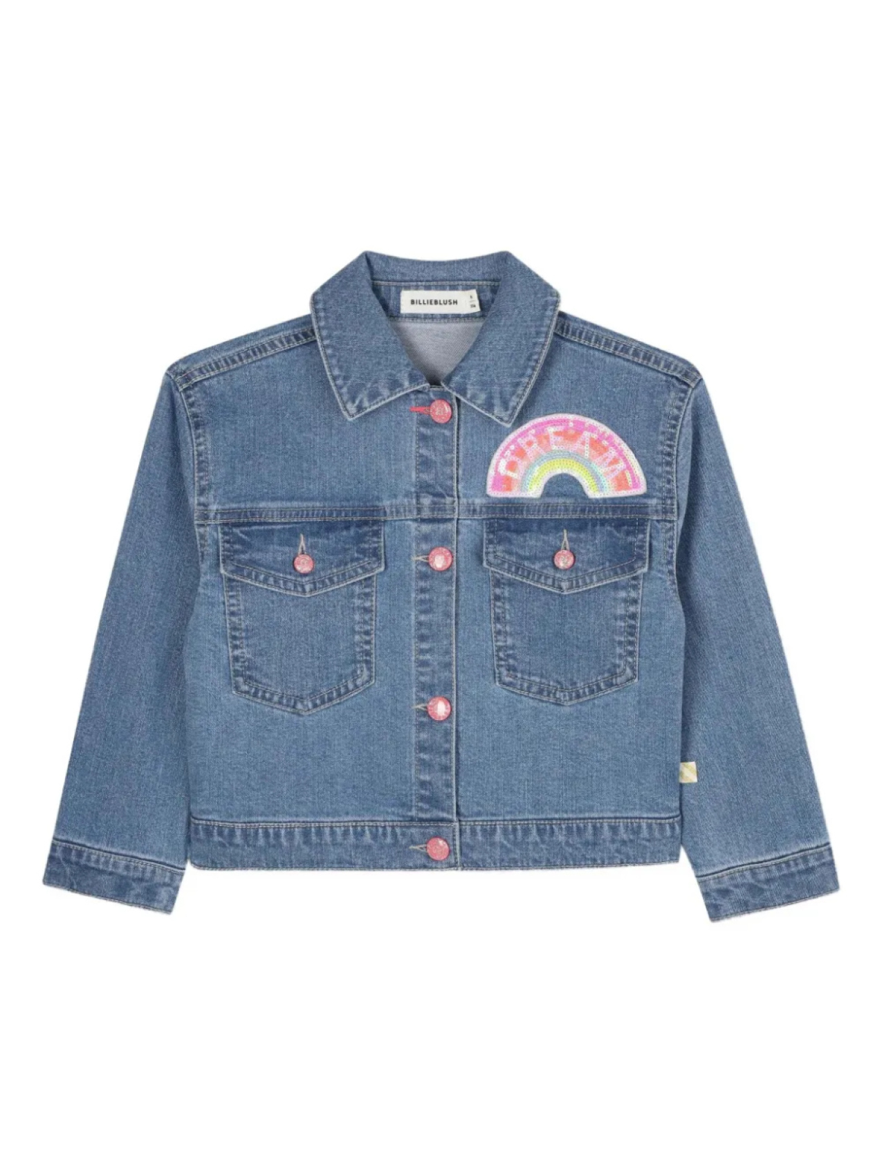 Джинсовая куртка с вышивкой «Единорог» Billieblush, синий
Джинсовая куртка с вышивкой «Единорог» Billieblush, синий