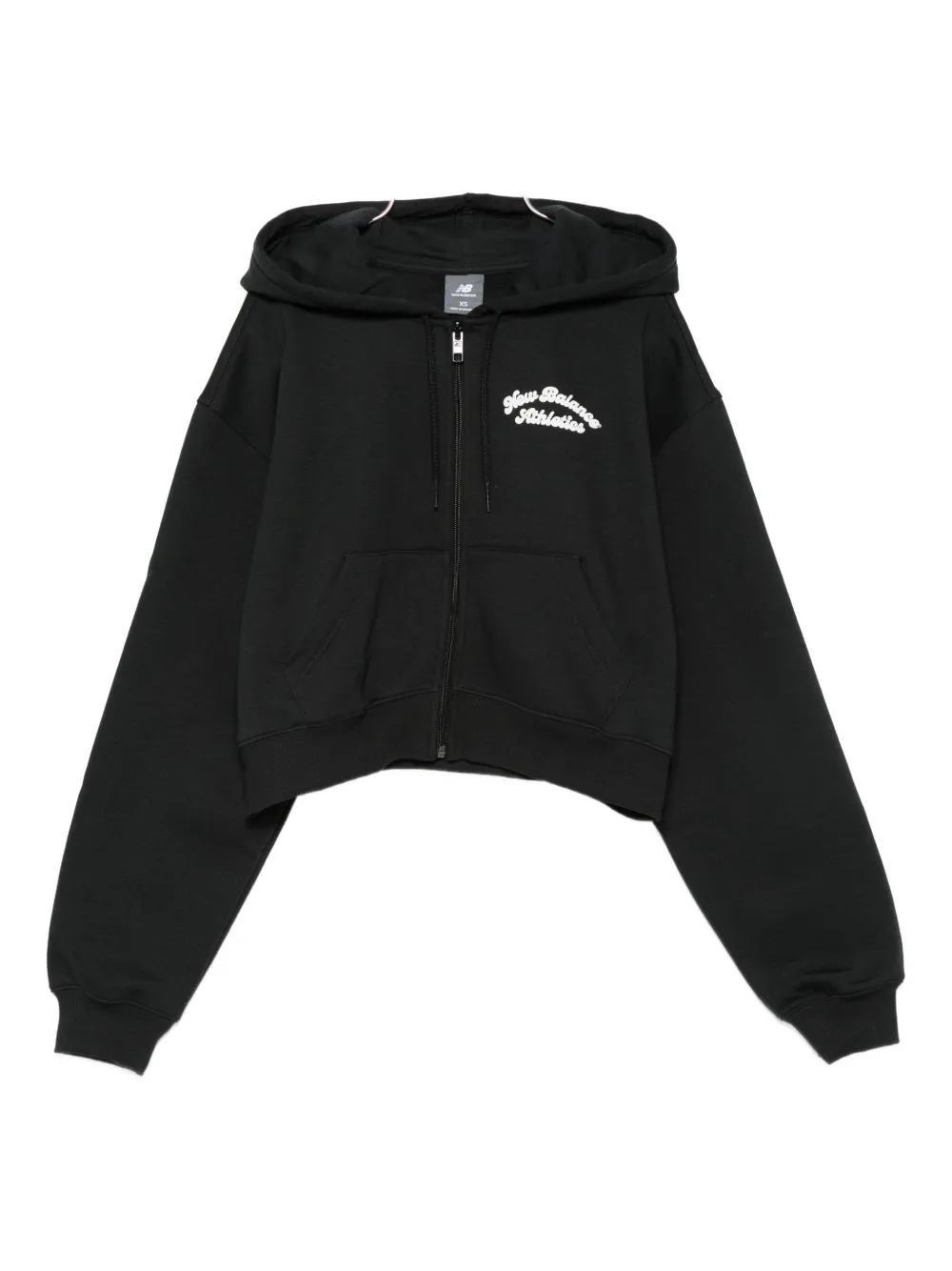 Толстовка с капюшоном на молнии NEW BALANCE, черный 
Толстовка с капюшоном на молнии NEW BALANCE, черный