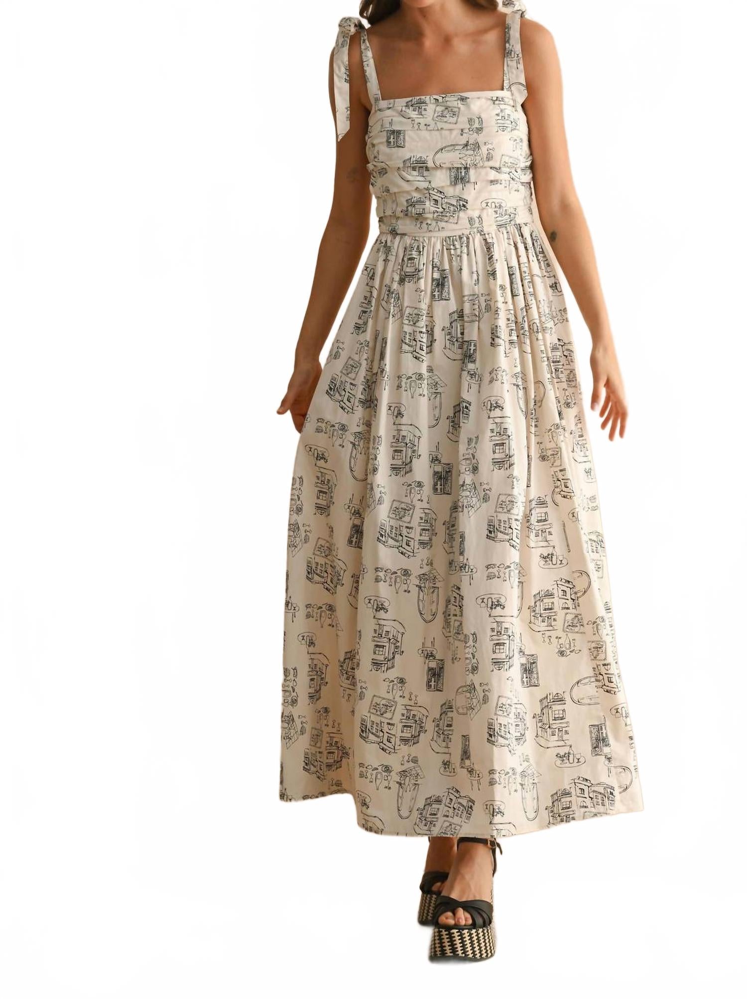 Платье On The Town в цвете экрю/черный MIOU MUSE
Платье On The Town в цвете экрю/черный MIOU MUSE