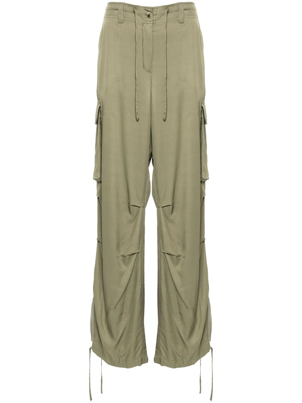 Широкие брюки карго GOLDEN GOOSE, зеленый
Широкие брюки карго GOLDEN GOOSE, зеленый