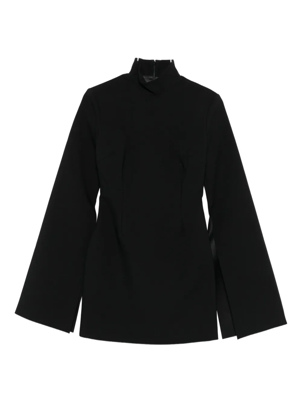 Мини-платье с воронкообразным вырезом и широкими рукавами Solace London, черный
Мини-платье с воронкообразным вырезом и широкими рукавами Solace London, черный