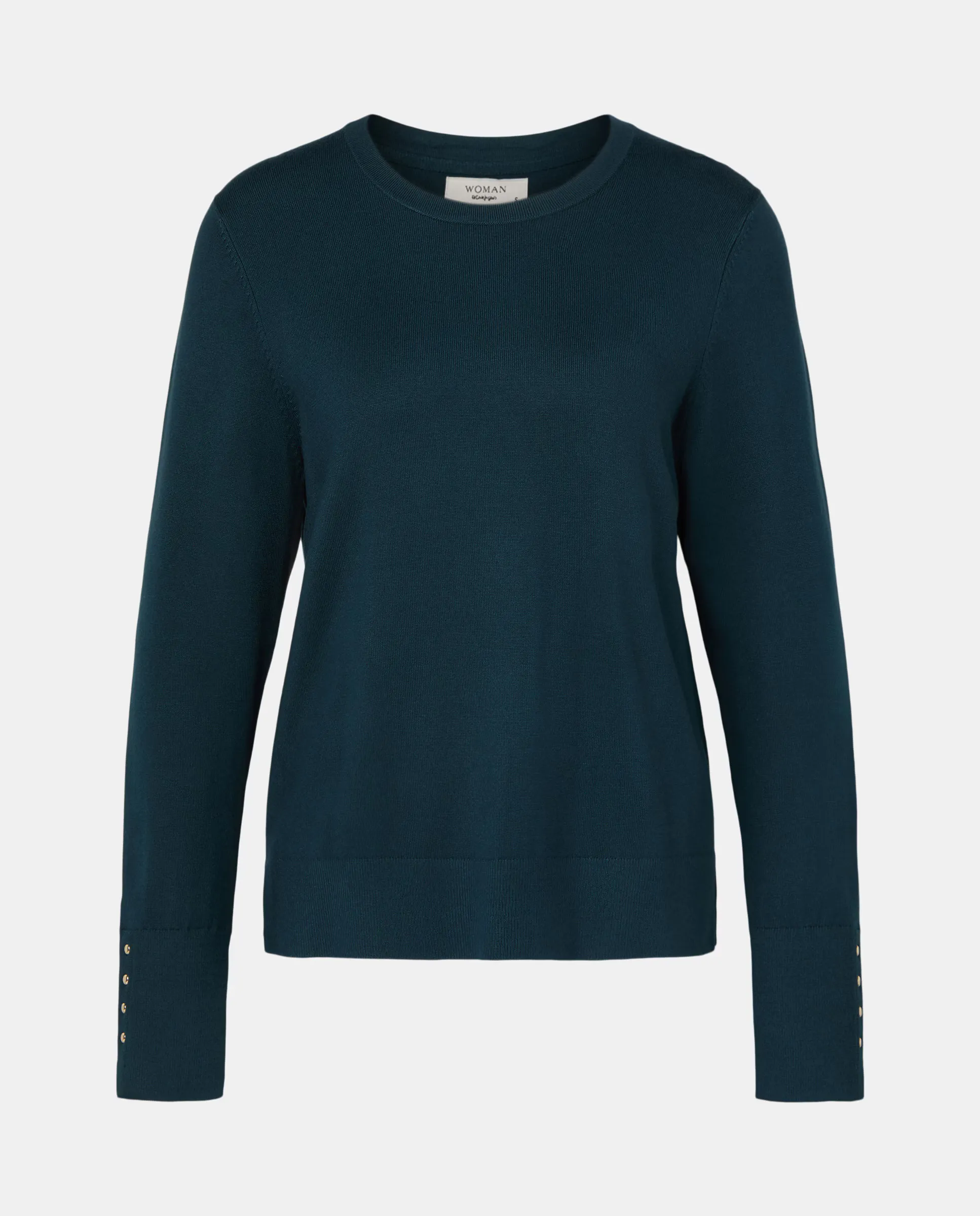 Базовый женский свитер из вискозы без узоров Woman El Corte Inglés, темно-зеленый
Базовый женский свитер из вискозы без узоров Woman El Corte Inglés, темно-зеленый