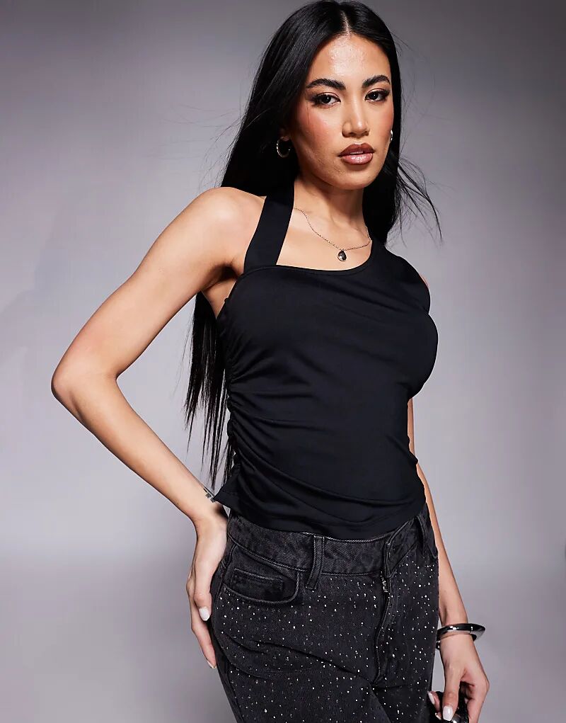 Майка ASOS DESIGN со сборками по бокам и ремешками, черного цвета
Майка ASOS DESIGN со сборками по бокам и ремешками, черного цвета