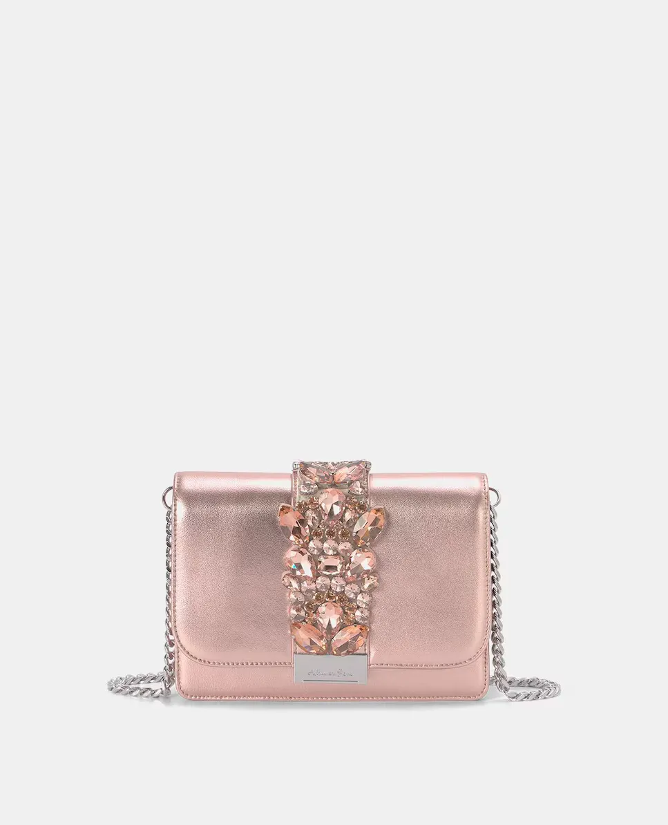Женская кожаная сумка через плечо со стразами Alma en Pena, розовый
Женская кожаная сумка через плечо со стразами Alma en Pena, розовый