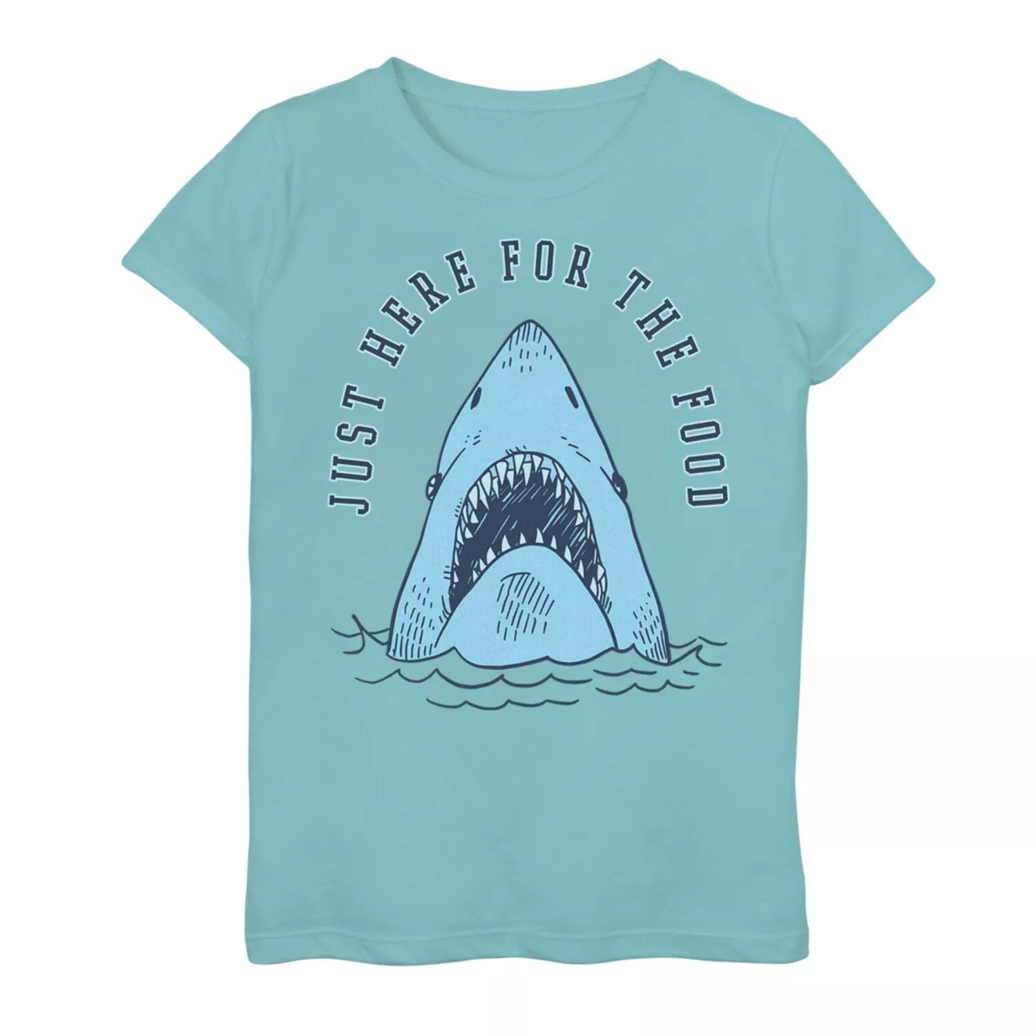 Футболка с рисунком «Just Here For The Food» для девочек 7–16 лет с эскизом Shark Breach Licensed Character
Футболка с рисунком «Just Here For The Food» для девочек 7–16 лет с эскизом Shark Breach Licensed Character