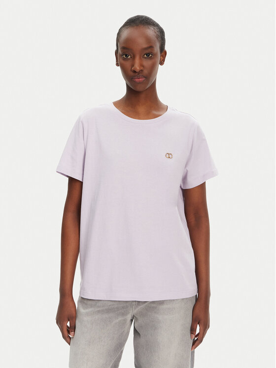 Футболка обычного кроя 251TT2040 Twinset, фиолетовый
Футболка обычного кроя 251TT2040 Twinset, фиолетовый