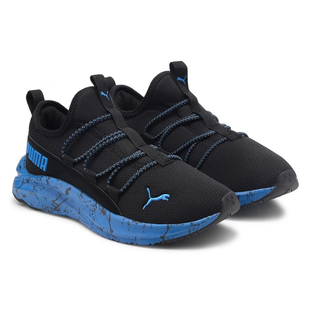 Детские кроссовки one4all big kid от Puma, black/blue
Детские кроссовки one4all big kid от Puma, black/blue