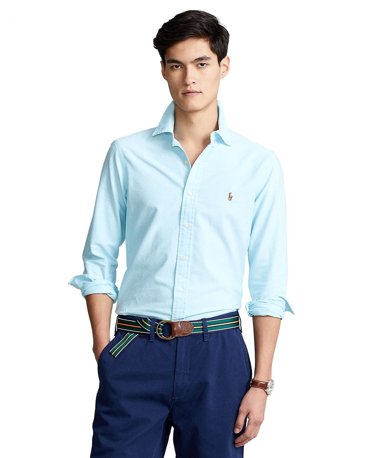 Мужская оксфордская рубашка классического кроя с длинным рукавом Polo Ralph Lauren
Мужская оксфордская рубашка классического кроя с длинным рукавом Polo Ralph Lauren